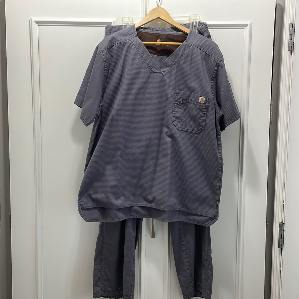 Carhartt grey scrubs